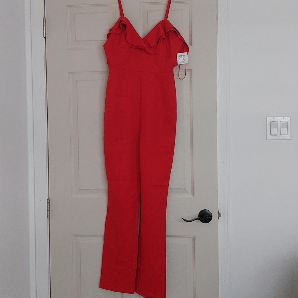 Elegant Red Jumpsuit